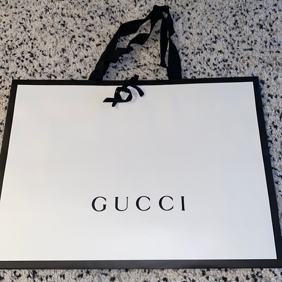 Authentic GUCCI Shopping bag black and white - Picture 2 of 3
